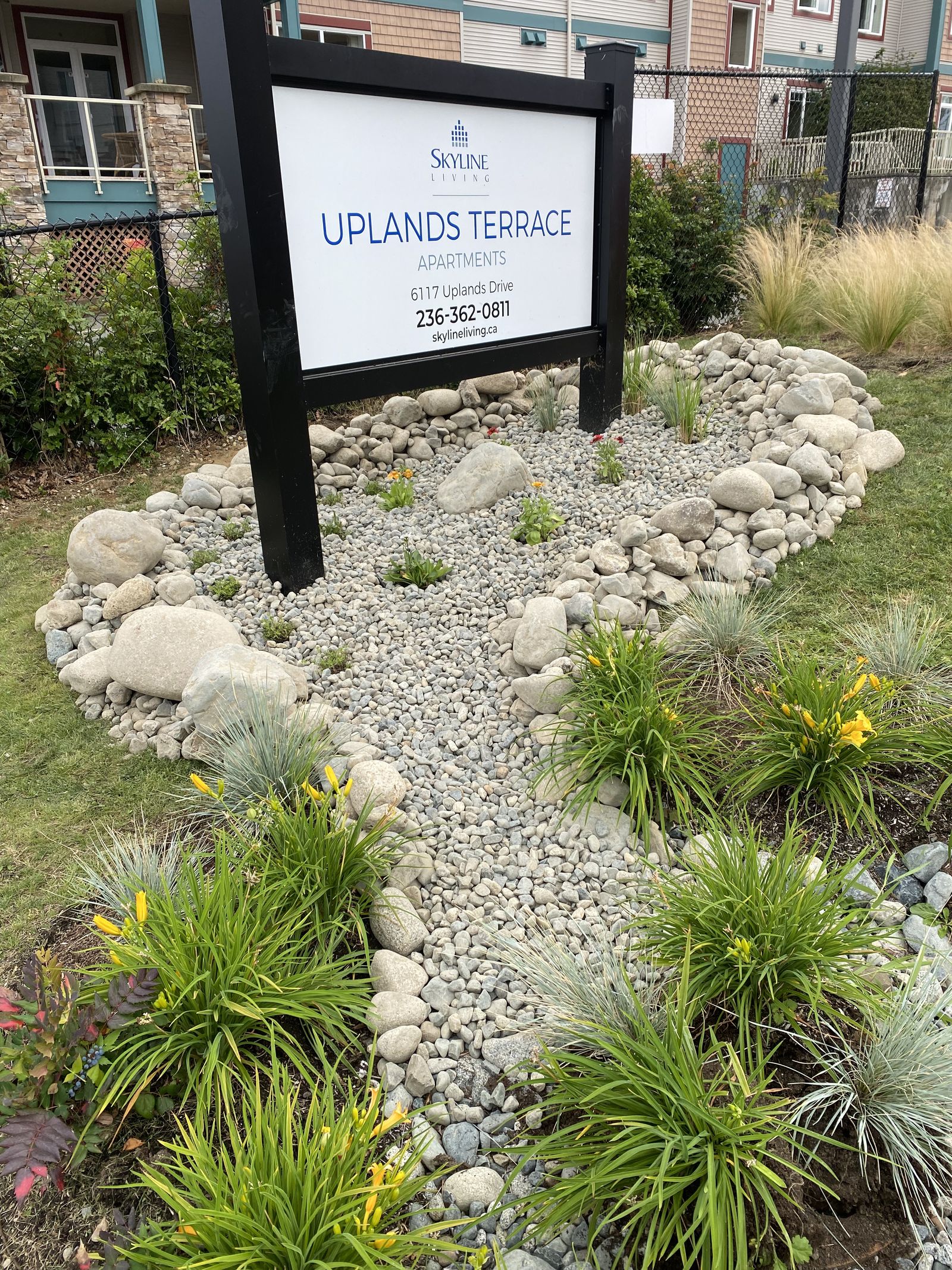 Uplands Terrace rock garden